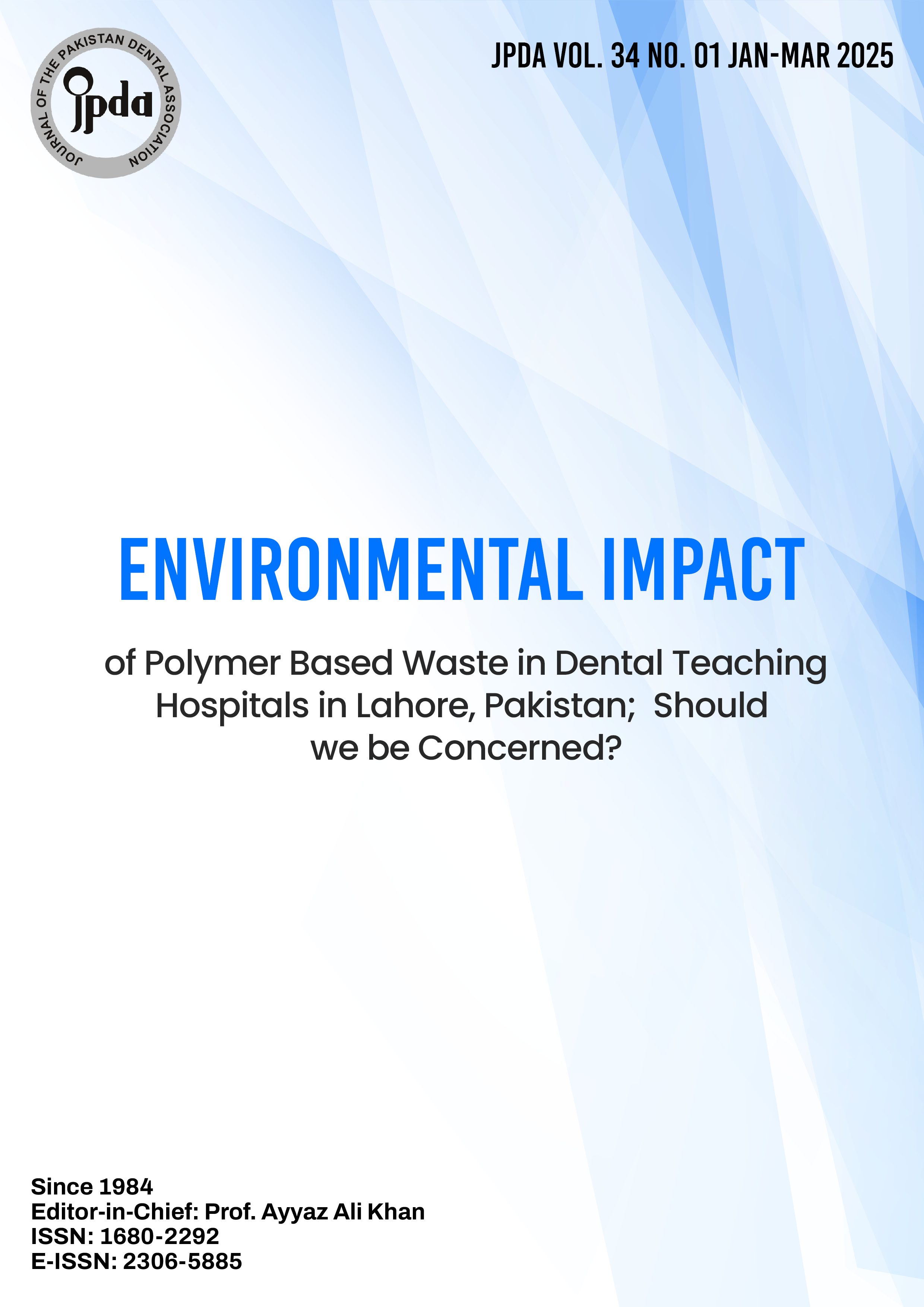 Journal of The Pakistan Dental Association